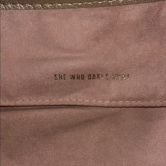 Leopard Print Clutch with Gold Trim - Picture 4 of 6